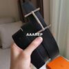 Replica Hermes H d'Ancre Reversible Belt In Black/White Epsom Leather