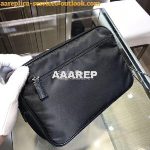 Replica Prada 2ne007 nero tessuto saffiano black clutch bag 2