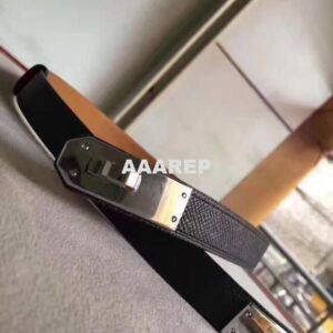 Replica Hermes Kelly 18 Belt In Black Epsom Leather 2