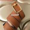 Replica Hermes Oscar Buckle 40 MM Belt Etoupe Reversible Leather 2