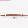 Replica Hermes Mini Constance 24mm Reversible Belt Black/Gold 2