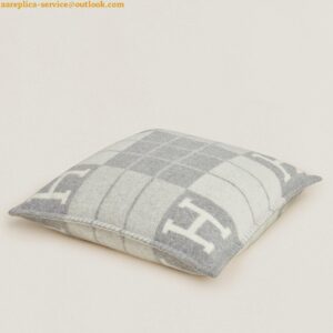 Replica Hermes Grey Small Avalon III Pillow Cover