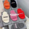 Replica Balenciaga Drappy Padded Leather Mules 638250