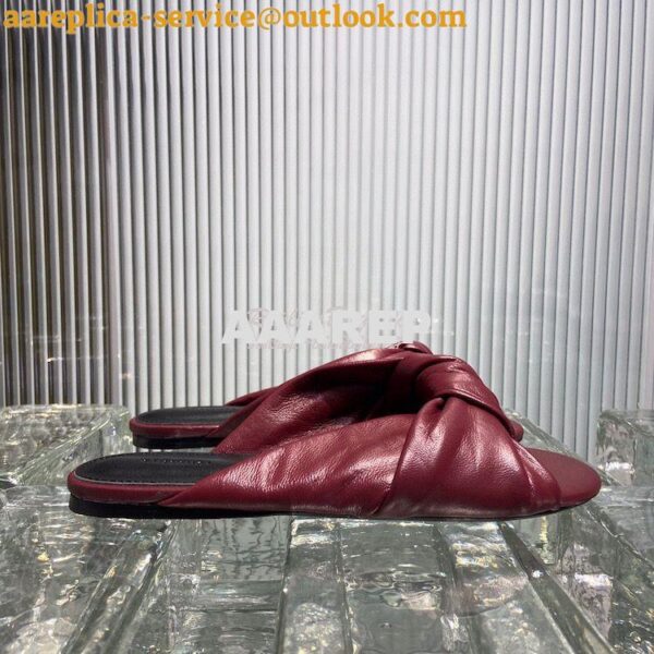 Replica Balenciaga Drappy Padded Leather Mules 638250 16