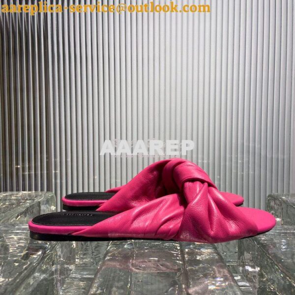 Replica Balenciaga Drappy Padded Leather Mules 638250 26