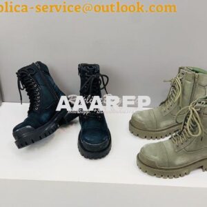 Replica Balenciaga Men Female Strike Combat Boots 4355186