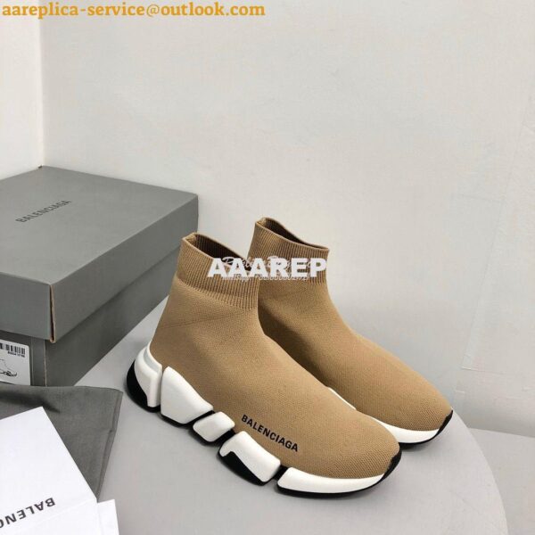 Replica Balenciaga Speed 2.0 Sneaker 617196 Beige 4