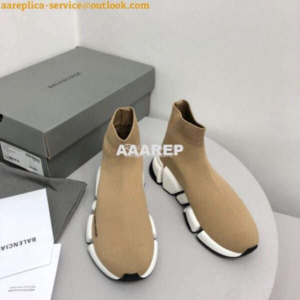 Replica Balenciaga Speed 2.0 Sneaker 617196 Beige 5