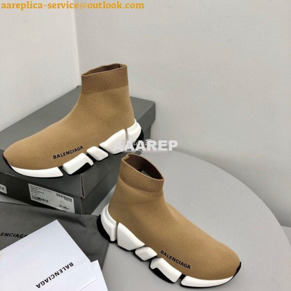 Replica Balenciaga Speed 2.0 Sneaker 617196 Beige 6