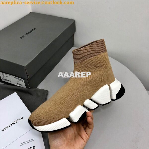 Replica Balenciaga Speed 2.0 Sneaker 617196 Beige 8