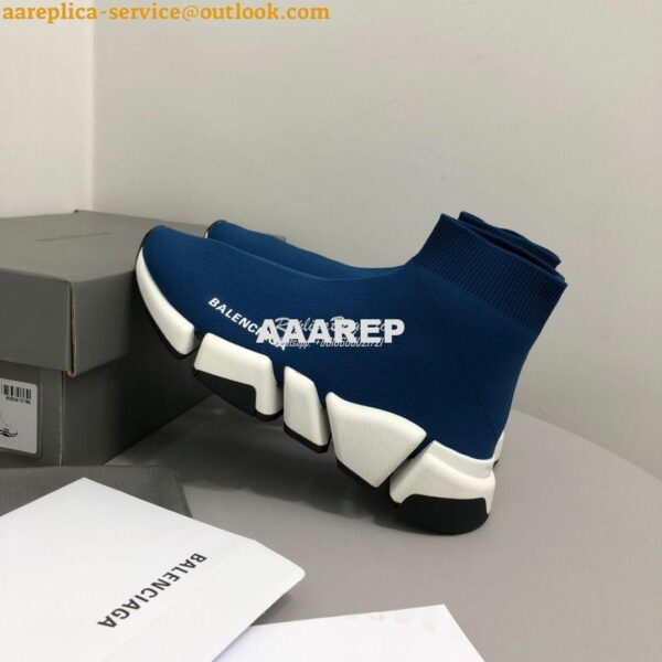 Replica Balenciaga Speed 2.0 Sneaker 617196 Blue 5