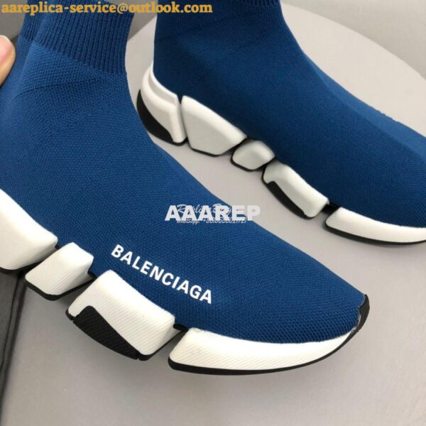 Replica Balenciaga Speed 2.0 Sneaker 617196 Blue 7