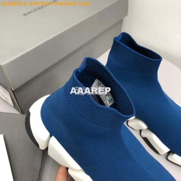 Replica Balenciaga Speed 2.0 Sneaker 617196 Blue 8