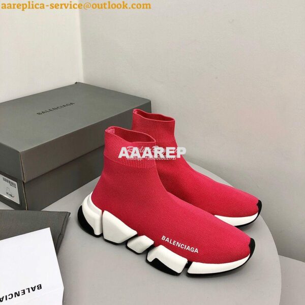 Replica Balenciaga Speed 2.0 Sneaker 617196 Pink 6