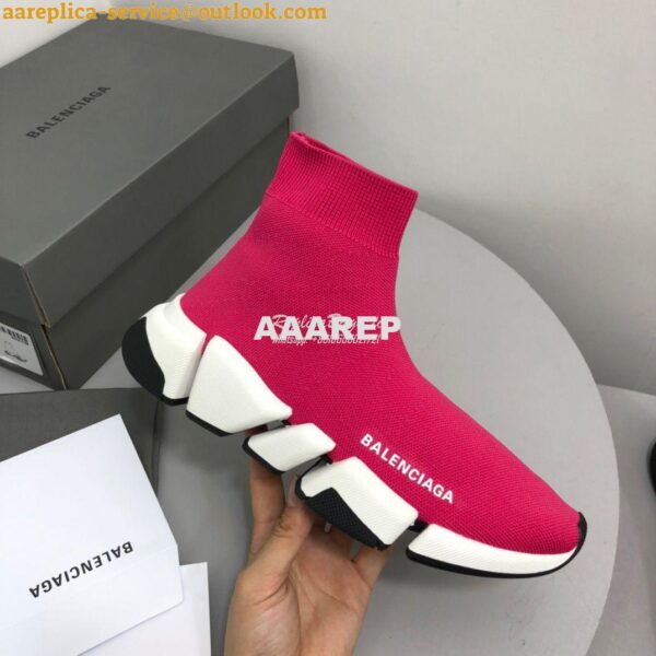 Replica Balenciaga Speed 2.0 Sneaker 617196 Pink 7