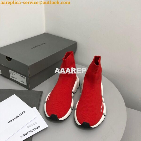 Replica Balenciaga Speed 2.0 Sneaker 617196 Red 4