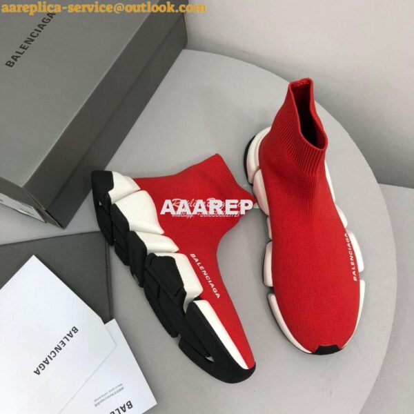 Replica Balenciaga Speed 2.0 Sneaker 617196 Red 5