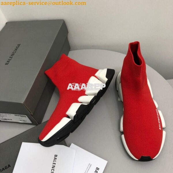 Replica Balenciaga Speed 2.0 Sneaker 617196 Red 7