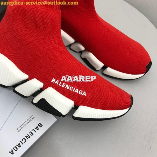 Replica Balenciaga Speed 2.0 Sneaker 617196 Red 8