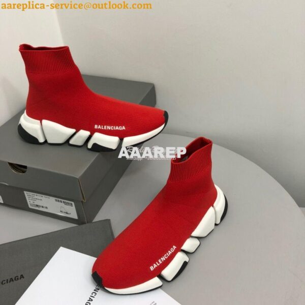 Replica Balenciaga Speed 2.0 Sneaker 617196 Red 9