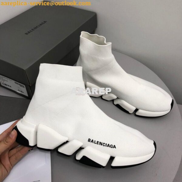 Replica Balenciaga Speed 2.0 Sneaker 617196 White 9