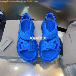 Replica Balenciaga Track Sandals 617542 Blue 2