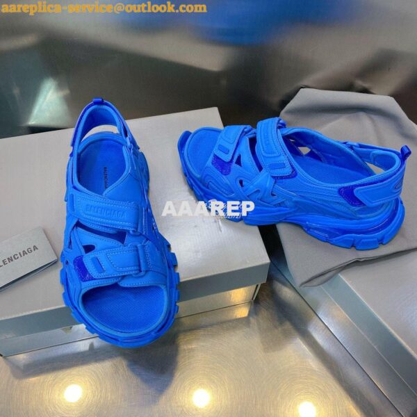 Replica Balenciaga Track Sandals 617542 Blue 3