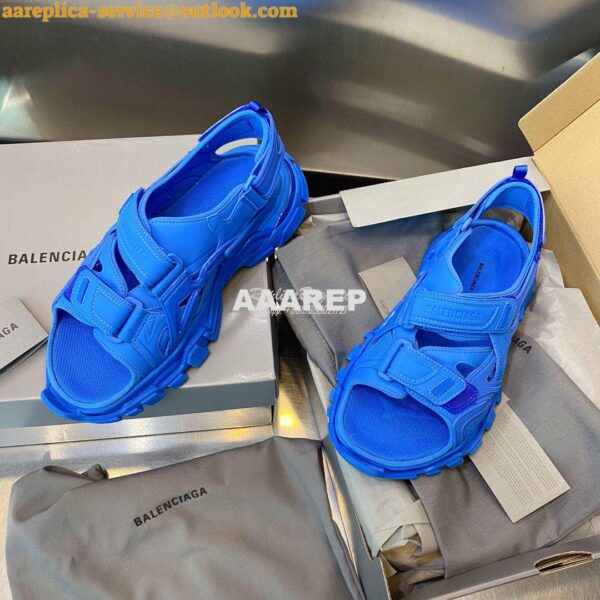 Replica Balenciaga Track Sandals 617542 Blue 4