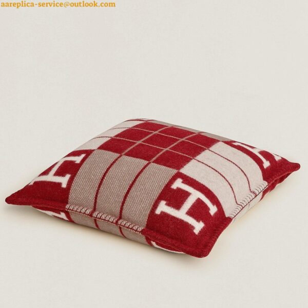 Replica Hermes Red Small Avalon III Pillow Cover