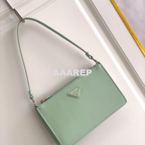 Replica Prada Brushed Leather Mini-bag 1BC155 Aqua 2