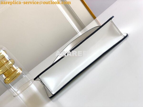 Replica Prada Brushed Leather Mini-bag 1BC155 White 12