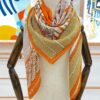 Replica Hermes Orange Mon Premier Galop Shawl 140 2