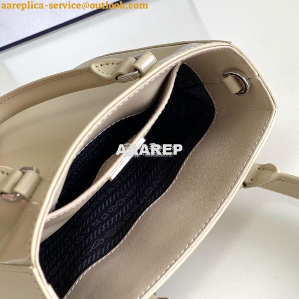Replica Prada Brushed Leather Tote Bag 1BA330 1BA331 Beige 15