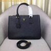 Replica Prada Galleria Large Bag In Blue Saffiano Leather 2