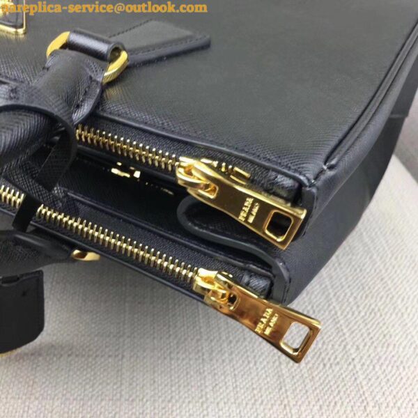 Replica Prada Galleria Large Bag In Black Saffiano Leather 3