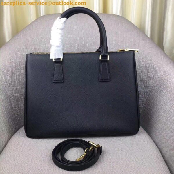 Replica Prada Galleria Large Bag In Black Saffiano Leather 5