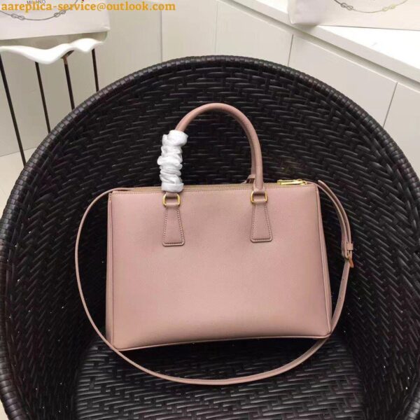 Replica Prada Galleria Large Bag In Pink Saffiano Leather 6