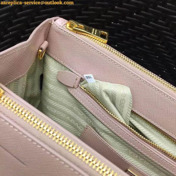 Replica Prada Galleria Large Bag In Pink Saffiano Leather 7