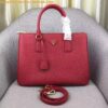 Replica Prada Galleria Large Bag In Pink Saffiano Leather