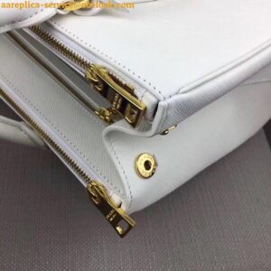 Replica Prada Galleria Large Bag In White Saffiano Leather 2