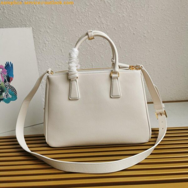 Replica Prada Galleria Large Tote Bag in White Calfskin 6