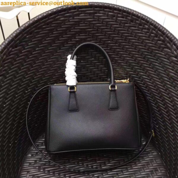 Replica Prada Galleria Medium Bag In Black Saffiano Leather 5