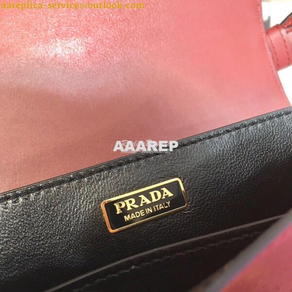 Replica Prada Cahier Leather Bag 1BD045 Tone Claret Red 11