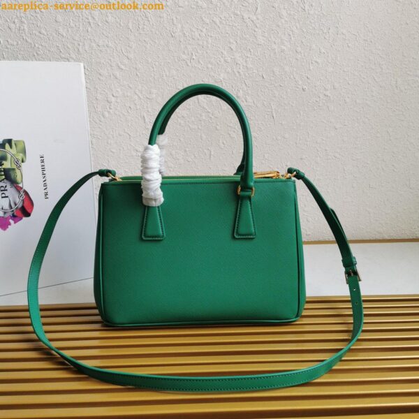 Replica Prada Galleria Medium Bag In Mango Saffiano Leather 6