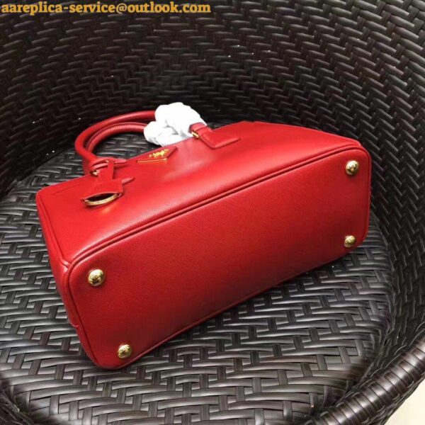 Replica Prada Galleria Medium Bag In Red Saffiano Leather 6