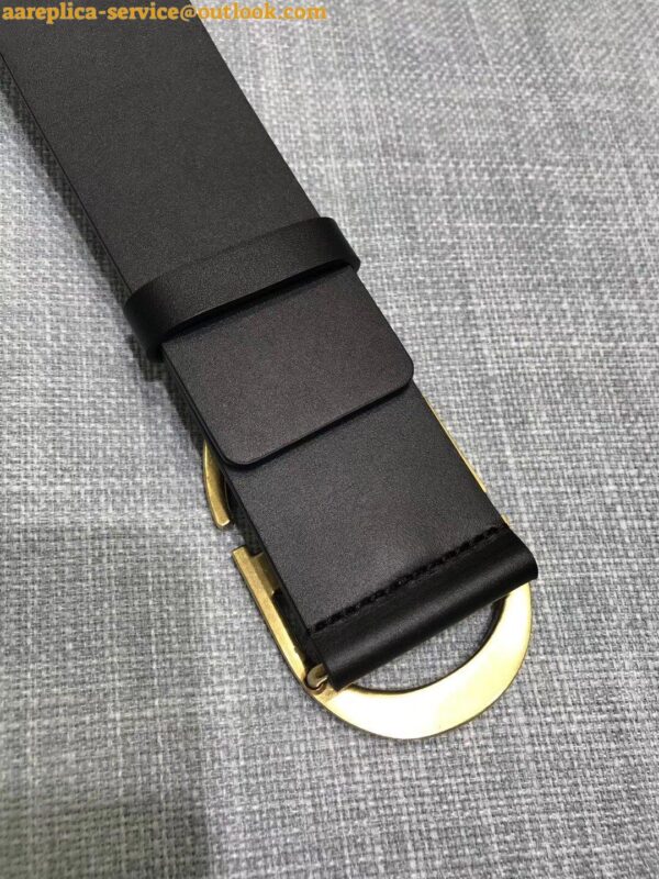 Replica Dior 30 Montaigne 35MM Belt In Black Smooth Calfskin 10