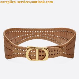 Replica Dior 30 Montaigne 40MM Belt In Camel Calfskin