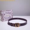 Replica Dior Diorquake 35MM Belt In Blue Oblique Canvas