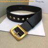 Replica Dior Diorquake 55MM Belt In Black Smooth Calfskin 2