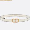 Replica Dior Saddle 20MM Belt In Nude Calfskin